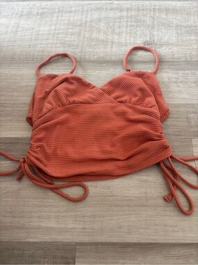 Forever 21 Ribbed Rust Orange Tank Top